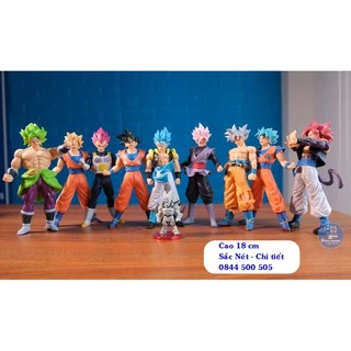 Mô hình Dragon Ball -Nhân vật DragonBall-Gogeta-SonGoku-Broly-Jiren-Vegeta-SuperSaiyan-God-SSJ4 - Cao 18cm