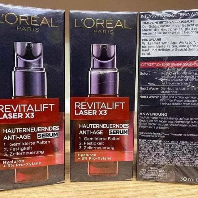 SERUM LOREAL REVITALIFT LASER X3 - VÔ ĐỊCH VỀ CHỐNG LÃO HOÁ - TRẺ HOÁ LÀN DA