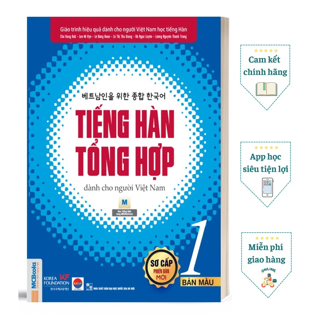 Sách - Tiếng Hàn tổng hợp dành cho người Việt Nam – Sơ cấp 1 – (Bản màu)