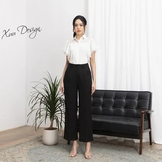 Quần culottes ống rộng XUU, chất liệu tuyết mưa đủ size QA05