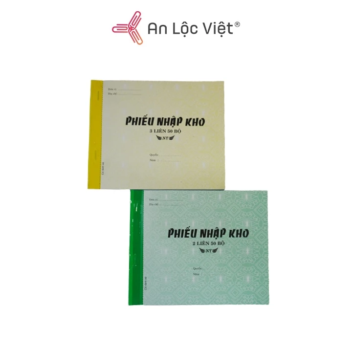 Phiếu nhập kho khổ A5 (2 liên/100 tờ - 3 liên/150 tờ)