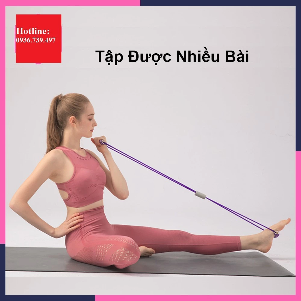 Dây Tập Vòng Số 8 Đàn Hồi, Dây Kéo Tập Bắp Tay Và Lưng, Dây Thể Lực Tập Chân
