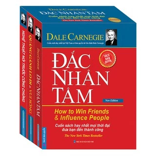 [MÃ giảm 40K]Sách - Combo Hộp sách 3 cuốn Đắc nhân tâm + Quẳng gánh lo đi và vui sống + Nghệ thuật nói trước công chúng