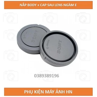 Bộ Nắp Body Và Cap Đuôi Lens Sony ngàm E