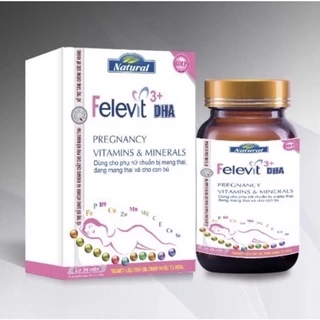 Viên uống bổ sung DHA và vitamin tổng hợp cho bà bầu Felevit 3+DHA (lọ 36 viên)