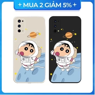 Ốp lưng cạnh vuông Realme C1/Realme C12/Realme 5i/...viền bảo vệ camera hình Shin. phi hành gia