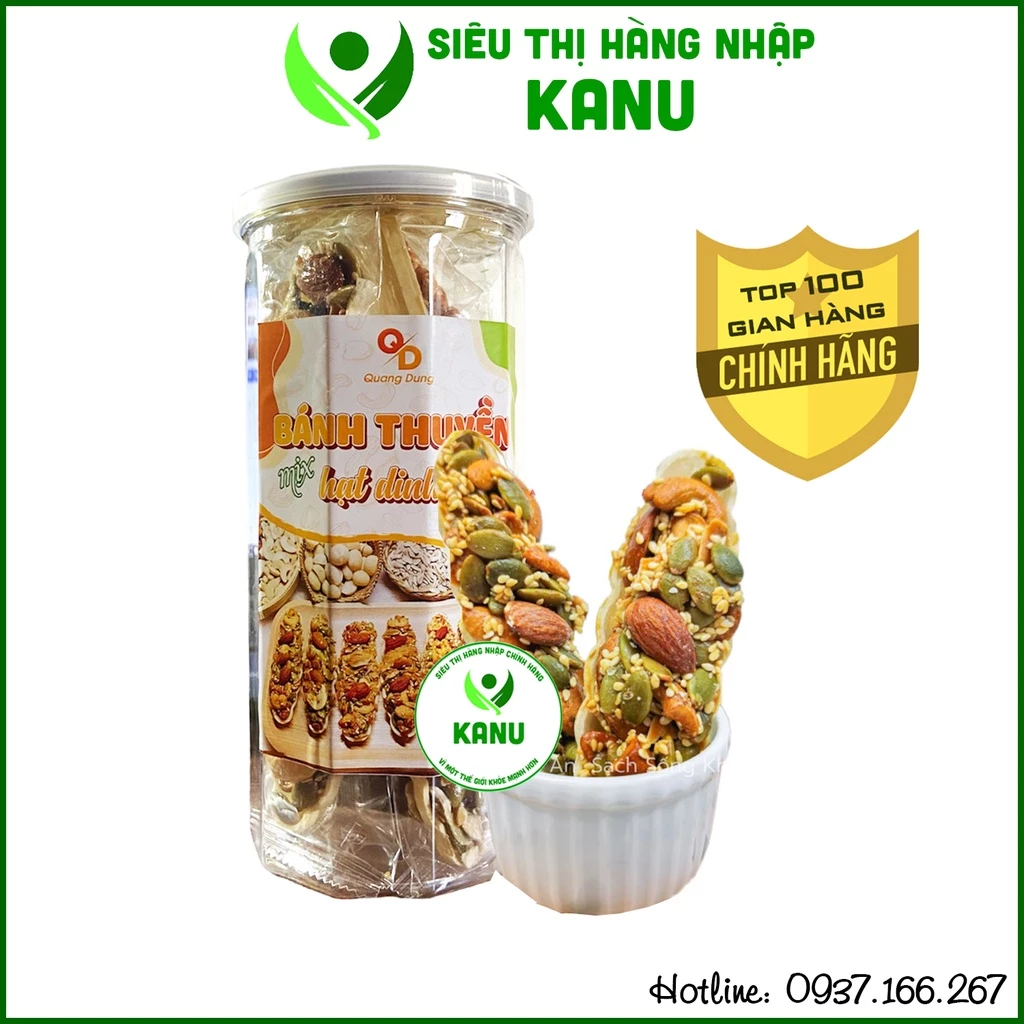 Bánh thuyền siêu hạt dinh dưỡng healthy phù hợp người ăn kiêng giảm cân, tiểu đường, ngũ cốc ăn vặt ngon rẻ Sài Gòn