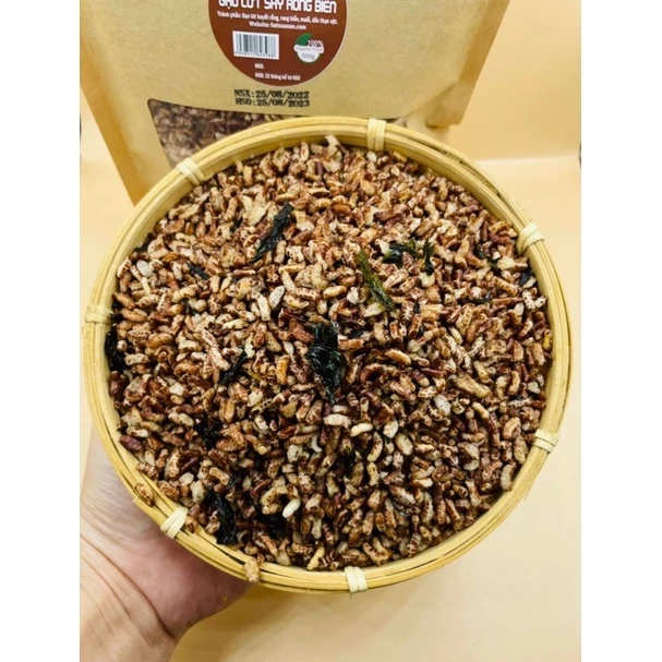 Gạo lứt sấy rong biển Trần Anh Food - Gạo lứt sấy rong biển 1kg ăn ngon hỗ trợ giảm cân