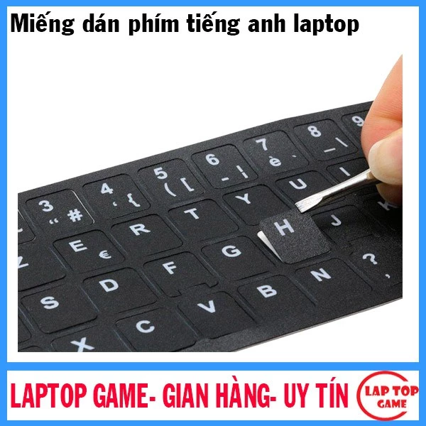 Miếng dán phím chữ ngôn ngữ Tiếng Anh cho laptop _chuẩn US-key miếng dán phím tiếng Anh