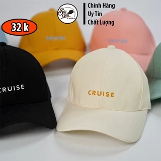 Mũ lưỡi trai chữ Cruise ❤️ Nón kết thêu chữ Cruise phong cách thời trang Hàn Quốc Unisex NK03