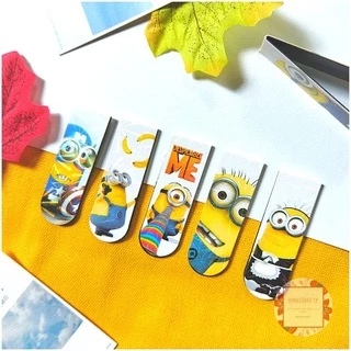 Combo 5 Bookmark Nam Châm Đánh Dấu Sách - Minions (Mẫu Ngẫu Nhiên)