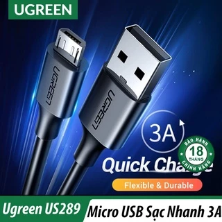 Cáp Sạc Nhanh Cổng Micro USB cao cấp UGREEN US289 - Fast Charge 3A - Dài 1M Đến 3M