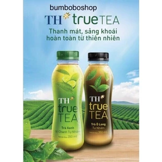 Lốc TH TRUE TEA trà xanh vị chanh/trà ô long (6 chai x 350ml)