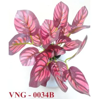 Cây giả trang trí nhà cửa, cây để bàn, cây cắm chậu, 30cm, 5 nhánh lá - VNG-0034 (chưa bao gồm chậu)