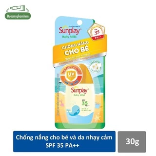 Sữa chống nắng cho bé và da nhạy cảm Sunplay Baby Mild SPF 35, PA++ 30g