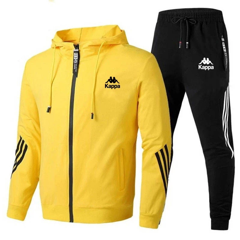 Kappa Nam Joggers Dạo Phố Nam Thể Thao Áo Khoác Quần Bộ Xuân Thu Theo Dõi Phù Hợp Với Quần Áo Phù Hợp Với Áo Thể Thao Nam Áo