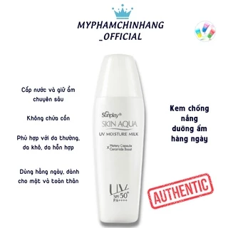 Kem chống nắng dưỡng ẩm hàng ngày Sunplay Skin Aqua UV Moisture Milk 30g