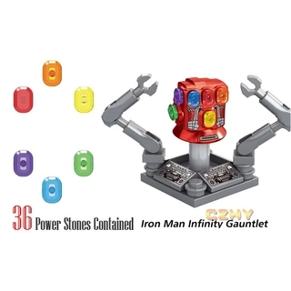 Mô Hình Lắp Ráp Nhân Vật Iron Man Kèm 36 Viên Đá XH1361