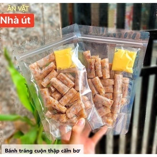 Bánh tráng cuộn thập cẩm chấm sốt bơ