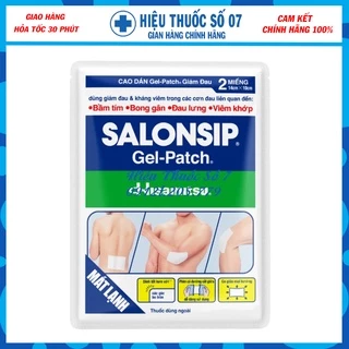 Salonsip Gel Patch gói 2 miếng cao dán giúp giảm đau hiệu quả