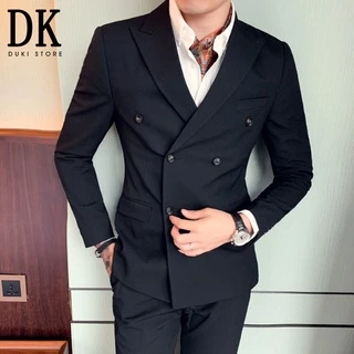 [SIÊU SALE] Bộ vest nam 6 nút Hàn Quốc, hàng 2 lớp đẹp DKE0053 - DUKI STORE