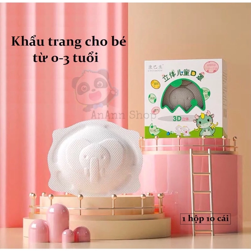 [SIÊU RẺ - Giá sỉ] Khẩu Trang cho bé sơ sinh từ 0-3 tuổi