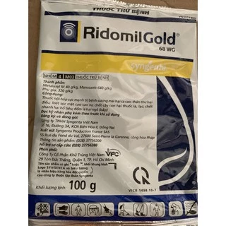 Ridomil gold gói 100g của vfc