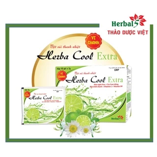 Bột Sủi Thanh Nhiệt Herbacool Vị Chanh (Hộp 5gói x 7g) Herba Cool