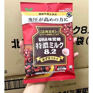 [Nội Địa Nhật] Kẹo Sữa UHA 8.2 Vị Đậu Đỏ Nhật Bản Ăn Là Nghiền 90gr