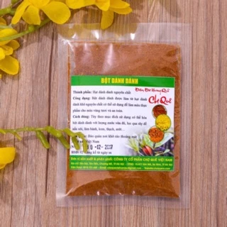 Bột dành dành tạo màu vàng tươi Chợ Quê 50g