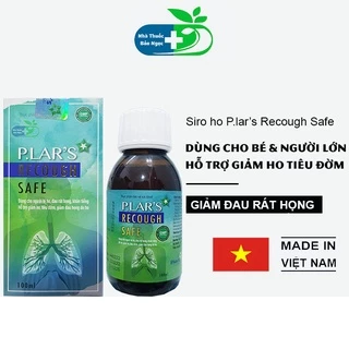 Siro ho cho bé P.lar’s Recough Safe hỗ trợ giảm ho, tiêu đờm, giảm đau rát họng do ho ( Hộp 100 ml )