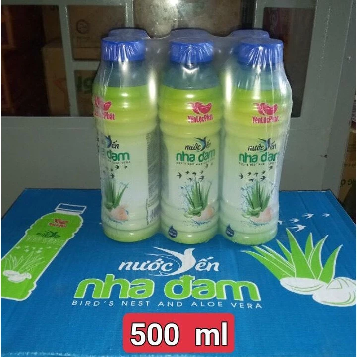 Nước Yến Nha Đam Lộc Phát 500 ml - Lốc 6 chai