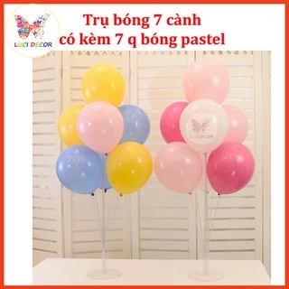 [TẶNG BÓNG] Trụ 7 cành gắn bong bóng bay trang trí sinh nhật, tiệc cưới