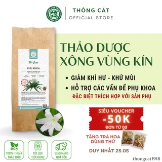 Túi lọc thảo dược xông rửa phụ khoa-Đông Y Thông Cát-diệt khuẩn, giảm ngứa, chống khí hư, làm hồng se khit - túi 20 lọc