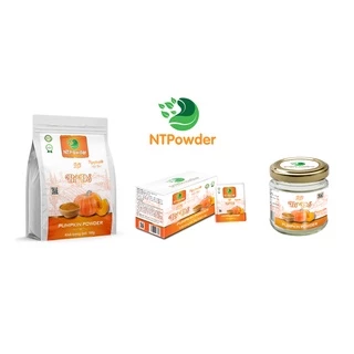 Bột Bí Đỏ sấy lạnh nguyên chất NTPowder túi 100g / hũ 60g / hộp 20 gói x 3gr - Nhất Tín Food