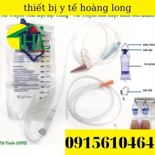 Túi Truyền Cafe Thải Độc Đại Tràng 1200ml + Dây Nối Truyền