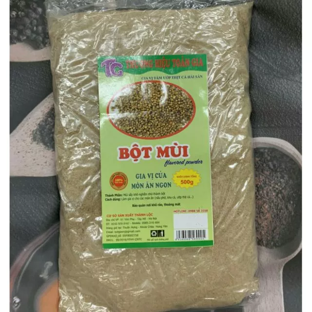 Bột mùi gói 500gram