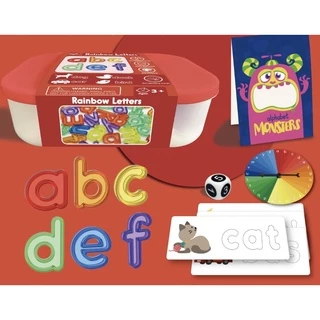 Bộ đồ chơi chữ cái abc Rainbow letter giúp còn nhận diện mặt chữ
