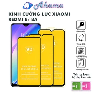 Kính Cường Lực Xiaomi Redmi 8 8A Full Màn Hình Và Trong Suốt  Độ Cứng 9H+ Siêu Xịn Tặng Kèm Khăn Lau