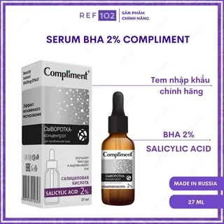 Serum BHA Compliment Salicylic Acid 2% tẩy da chết hóa học, sáng da mờ thâm nám 27ml