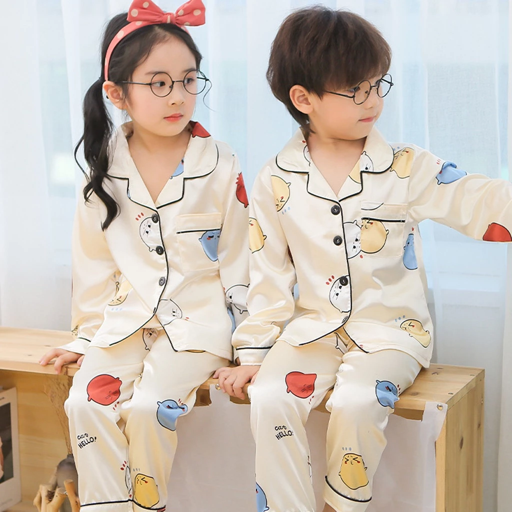 Bộ ngủ Pijama dài tay in họa tiết dễ thương cho bé, Đồ bộ ngủ dài tay cho cho bé trai bé gái từ 6-28kg - LILA KIDS