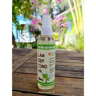 Dầu Dừa Nguyên Chất LÀM ĐẸP CÙNG HÀ - chai vòi xịt 200ml