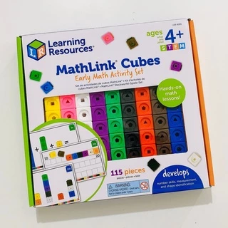 [Hàng nhập khẩu Mỹ] Bộ học toán - MathLink® Cubes Early Math Activity Set (115 chi tiết)