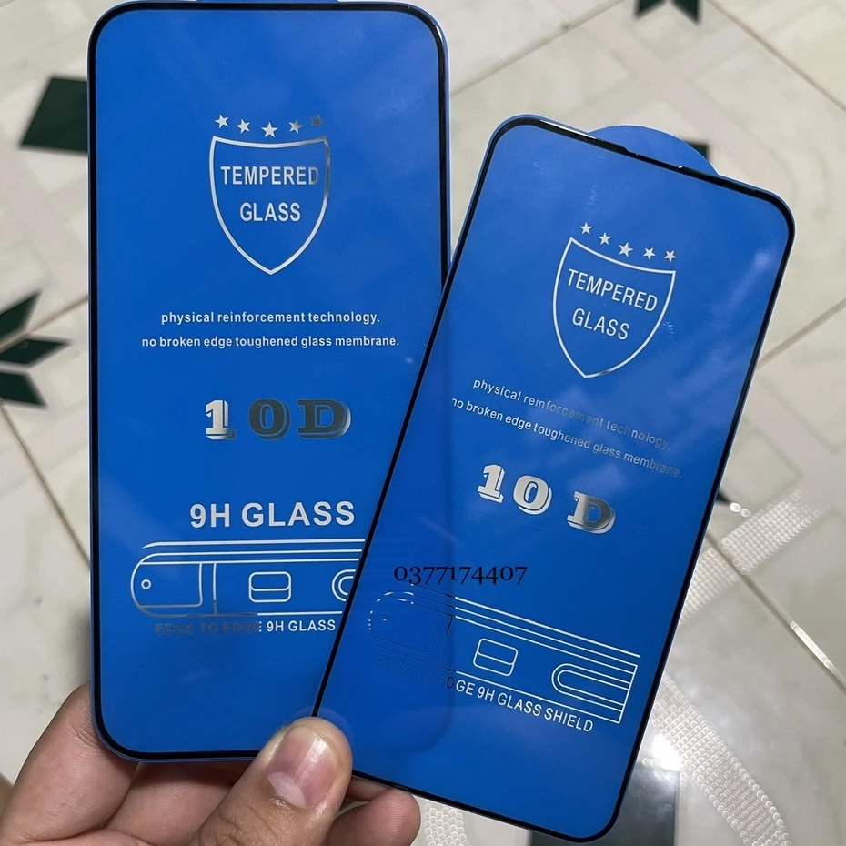 Dán Kính cường lực 10D cho iPhone 14, 14 Pro, 14 Plus, 14 Pro Max Full màn hình cao cấp