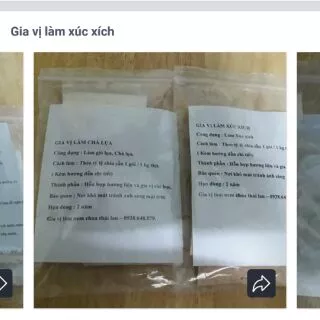 Gia vị làm xúc xích tặng kèm công thức