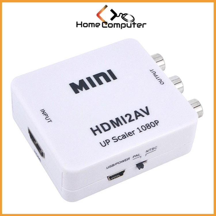 Bộ chuyển đổi HDMI ra AV tặng kèm dây nguồn xịn trị giá 50k. Bảo hành 6 tháng - Home Computer
