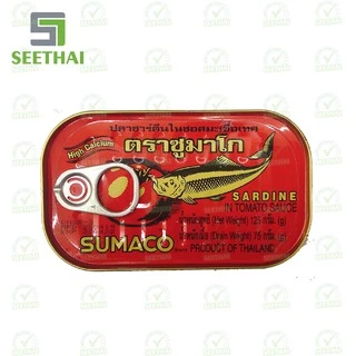 Cá mòi sốt cà SUMACO Thái Lan 125gr cá hộp