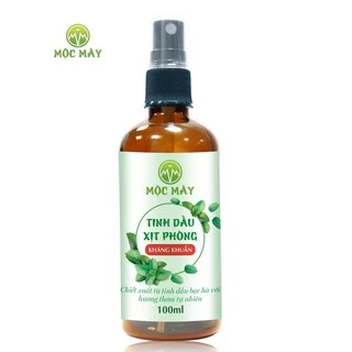 Tinh dầu xịt phòng Sả - Bạc Hà Mộc Mây 100ml nguyên chất từ thiên nhiên, thư giản, đuổi muỗi, thơm phòng, khử khuẩn