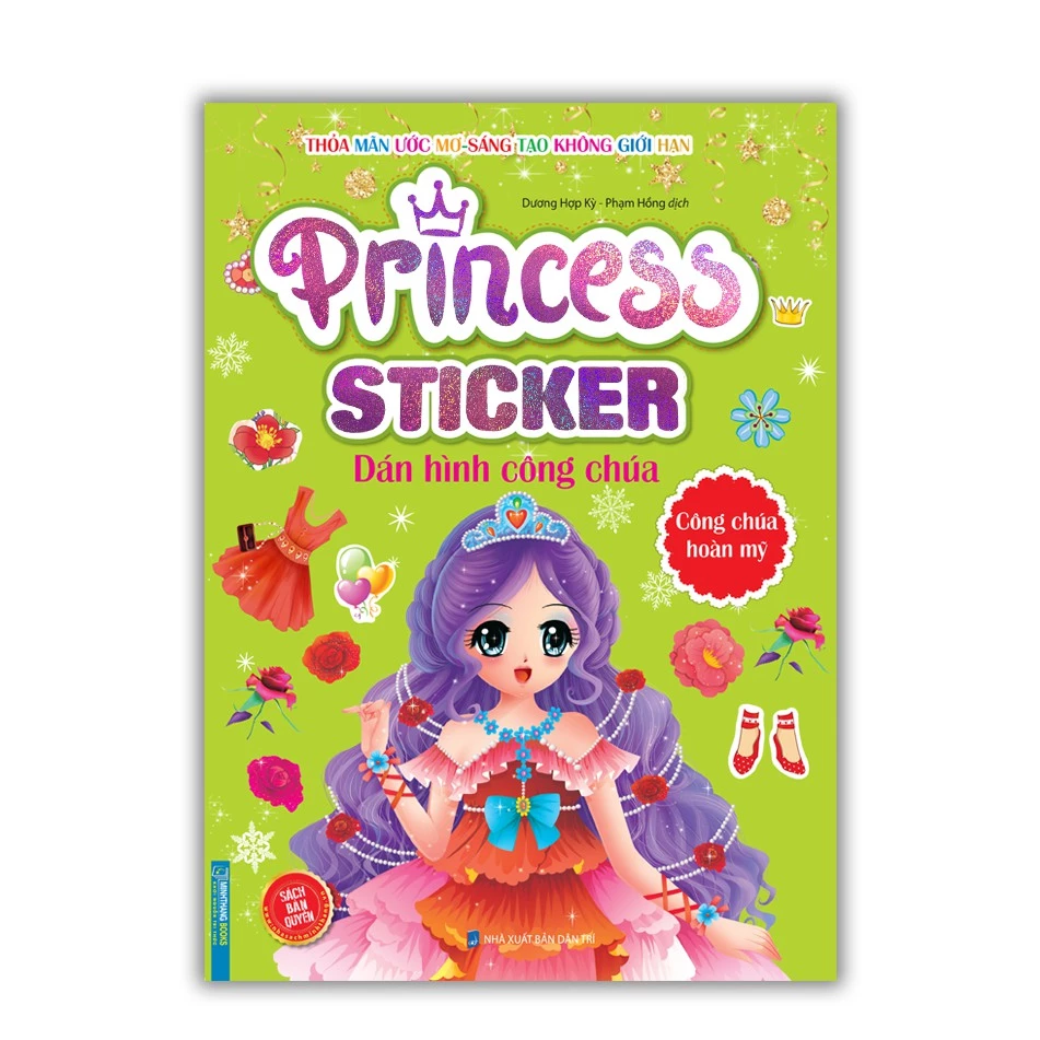 Sách - Princess sticker - Dán hình công chúa - Công chúa hoàn mỹ