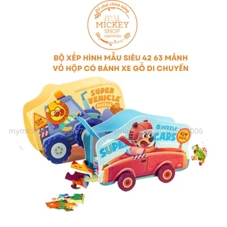 Bộ đồ chơi xếp hình TOI siêu xe 2 mẫu 2 in 1 vừa là xe đua vừa là xếp hình 42 63 mảnh My mickey shop